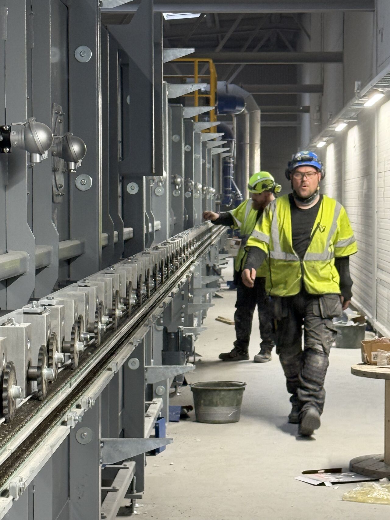 Montører fra Valhall-Industri på anlegg